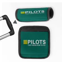 Thumbnail for Pilots They Know How To Fly Designed Neoprene Luggage Handle Covers