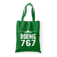 Thumbnail for Boeing 767 & Plane Designed Tote Bags