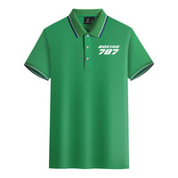 Thumbnail for Boeing 787 & Text Designed Stylish Polo T-Shirts