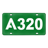 Thumbnail for A320 Flat Text Designed Metal (License) Plates