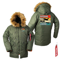 Thumbnail for Husband & Dad & Pilot & Legend Designed Parka Bomber Jackets