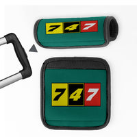 Thumbnail for Flat Colourful 747 Designed Neoprene Luggage Handle Covers
