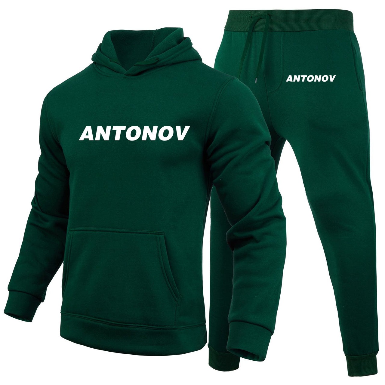 Antonov & Text Designed Hoodies & Sweatpants Set