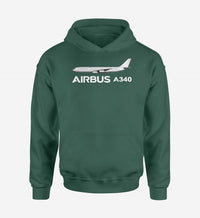 Thumbnail for The Airbus A340 Designed Hoodies