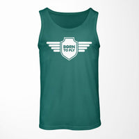 Thumbnail for Born To Fly & Badge Designed Tank Tops