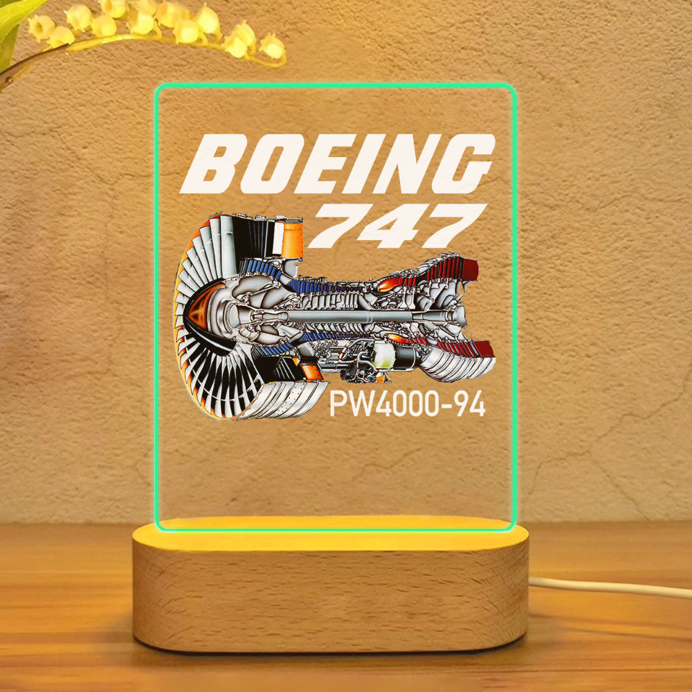 Boeing 747 & PW4000-94 Engine Designed Night Lamp