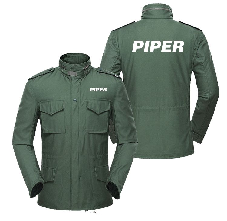 Piper & Text Designed Military Coats