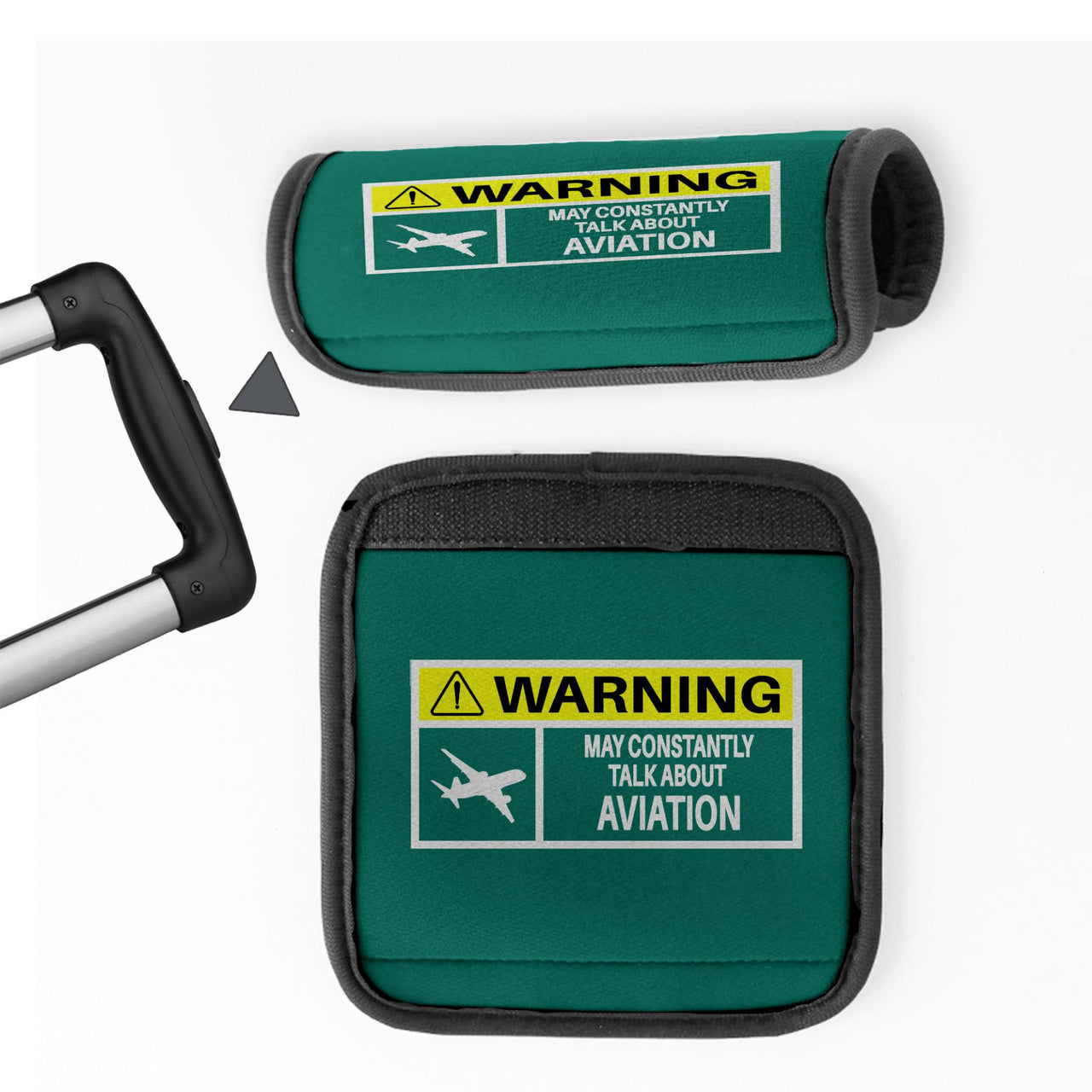 Warning May Constantly Talk About Aviation Designed Neoprene Luggage Handle Covers