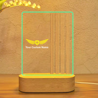 Thumbnail for Custom Name & Special Golden Epaulettes (4,3,2 Lines) Designed Night Lamp