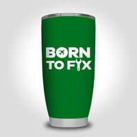 Thumbnail for Born To Fix Airplanes Designed Tumbler Travel Mugs
