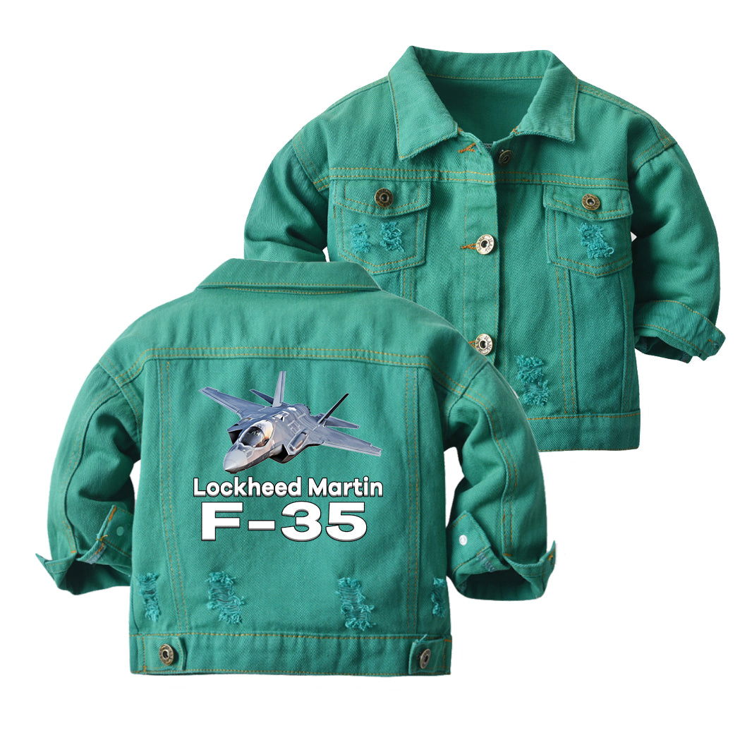 The Lockheed Martin F35 Designed Children Denim Jackets