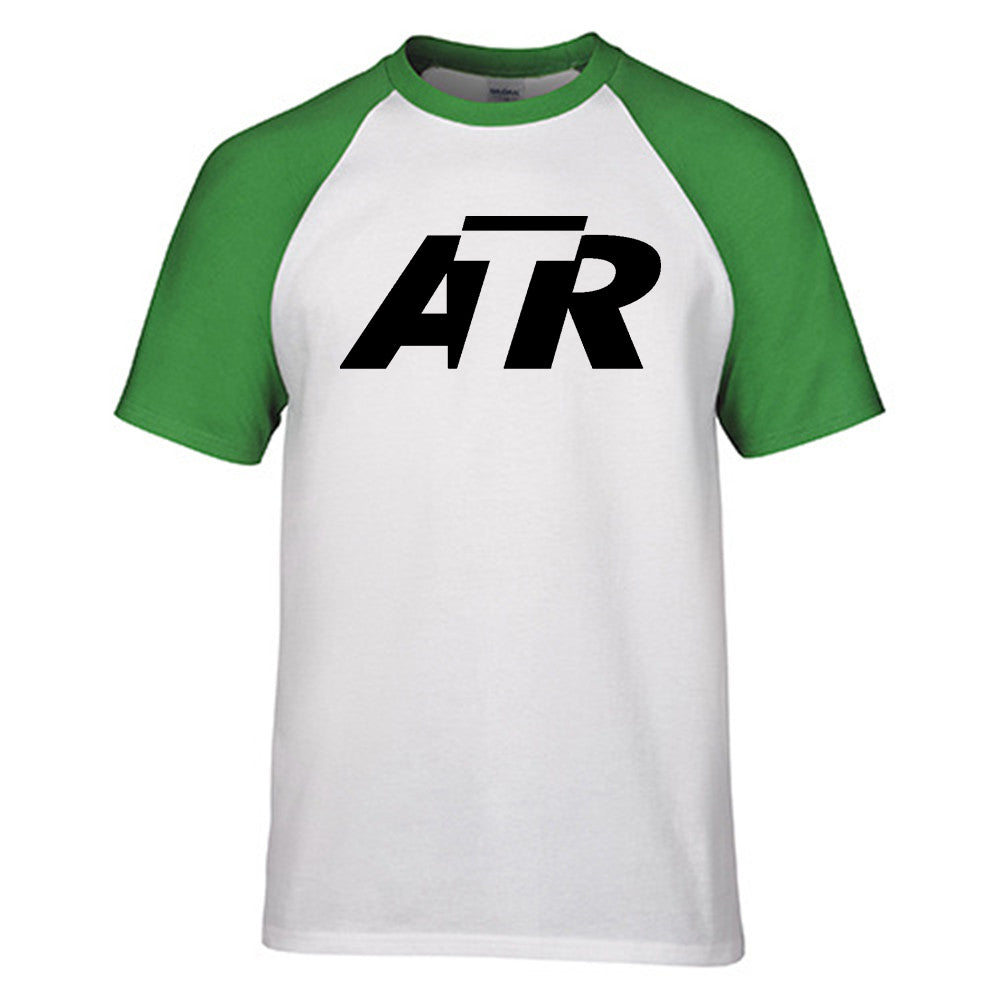ATR & Text Designed Raglan T-Shirts