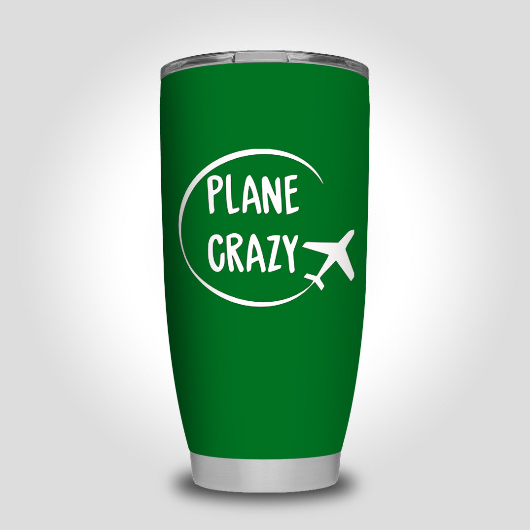 Plane Crazy Designed Tumbler Travel Mugs