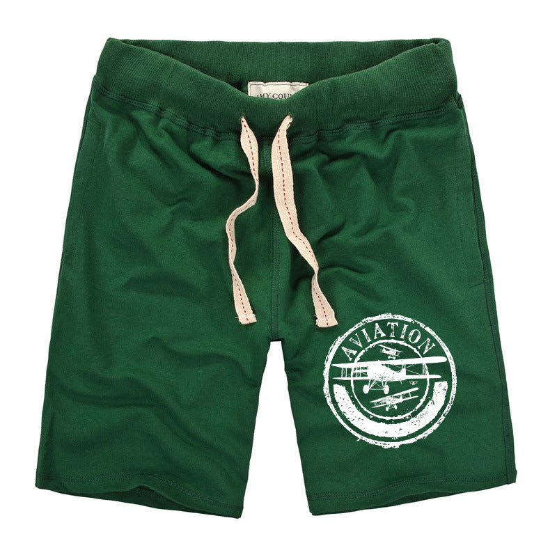 Aviation Lovers Designed Cotton Shorts
