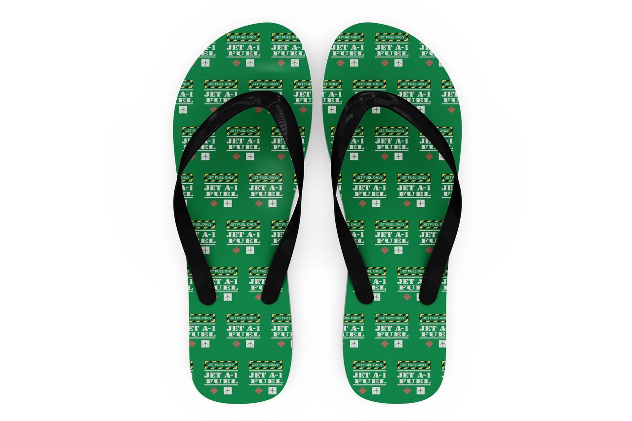 Jet Fuel Only Designed Slippers (Flip Flops)