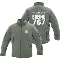 Thumbnail for Boeing 767 & Plane Designed Fleece Military Jackets (Customizable)