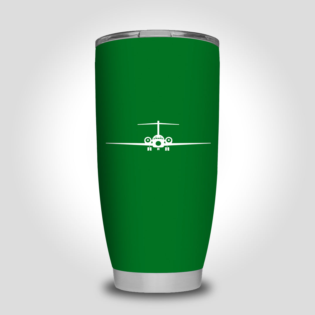 Boeing 717 Silhouette Designed Tumbler Travel Mugs