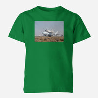 Thumbnail for Boeing 747 Carrying Nasa's Space Shuttle Designed Children T-Shirts