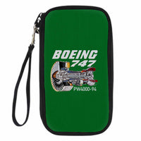 Thumbnail for Boeing 747 & PW4000-94 Engine Designed Travel Cases & Wallets