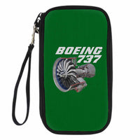 Thumbnail for Boeing 737+Text & CFM LEAP-1 Engine Designed Travel Cases & Wallets