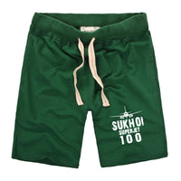 Thumbnail for Sukhoi Superjet 100 & Plane Designed Cotton Shorts