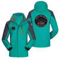 Thumbnail for Fighter Jet 16 - Death From Above Designed Thick Skiing Jackets