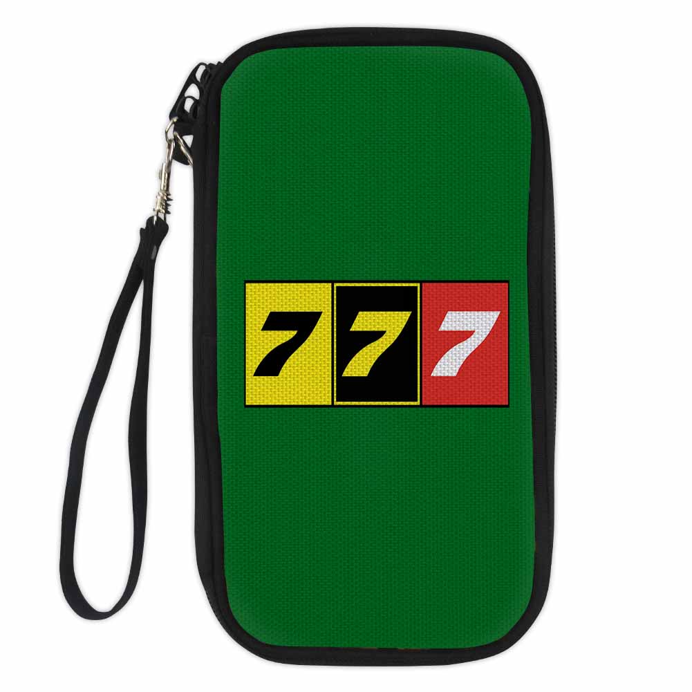 Flat Colourful 777 Designed Travel Cases & Wallets