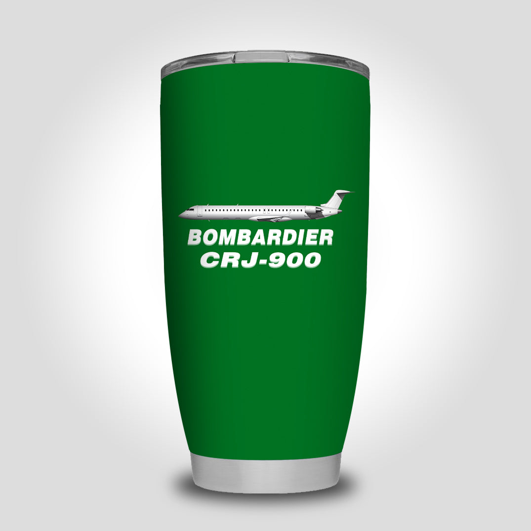 Bombardier CRJ-900 Designed Tumbler Travel Mugs