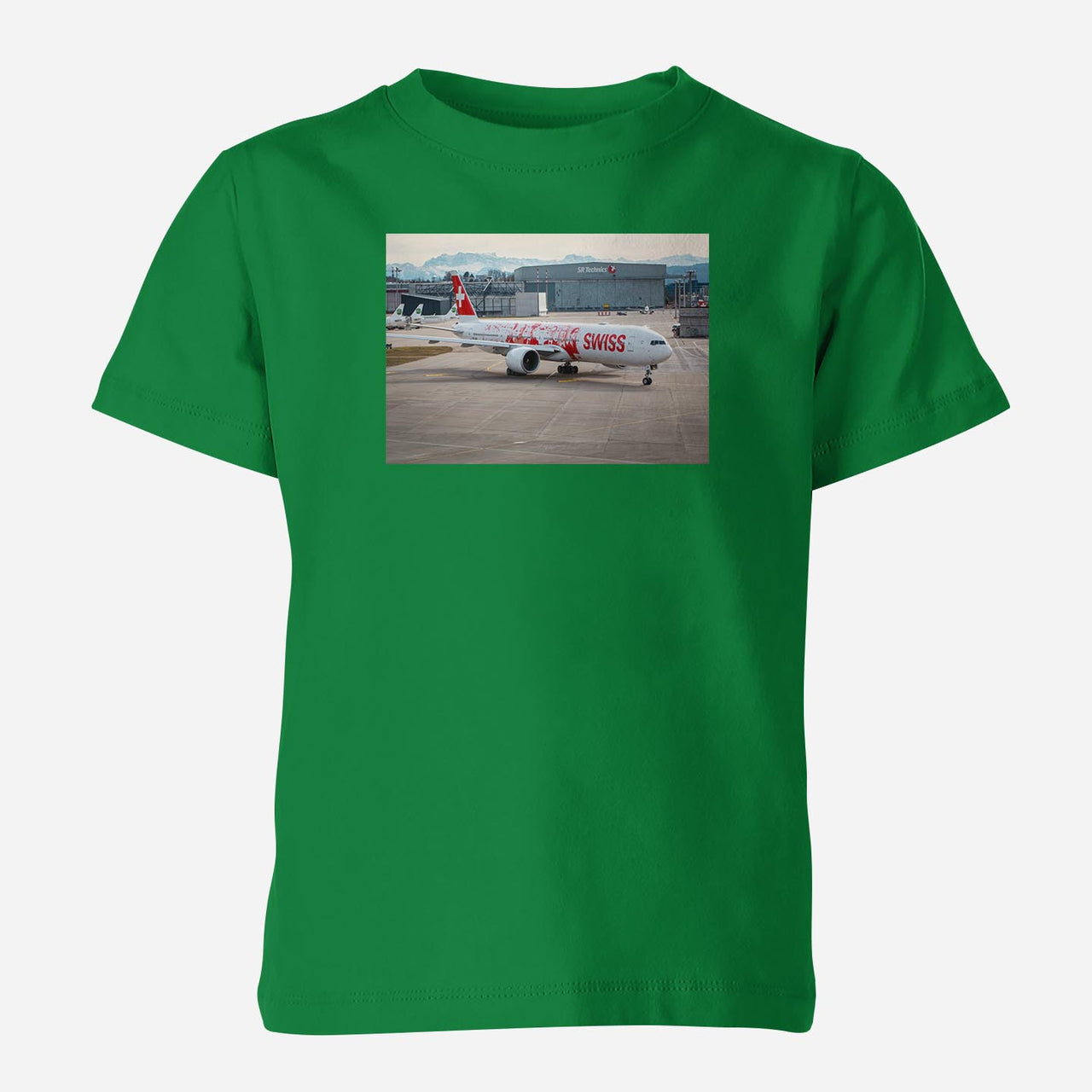 Boeing 777 Swiss Foto Designed Children T-Shirts