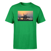 Thumbnail for Military Jet During Sunset Designed T-Shirts