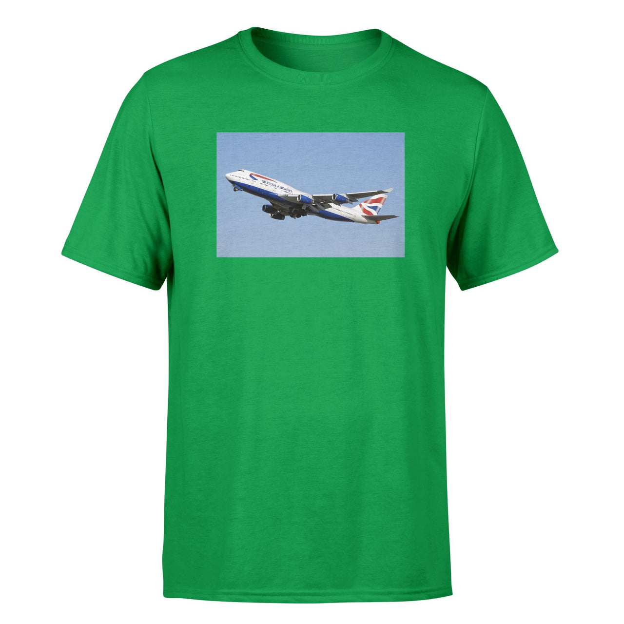 Departing British Airways Boeing 747 Designed T-Shirts