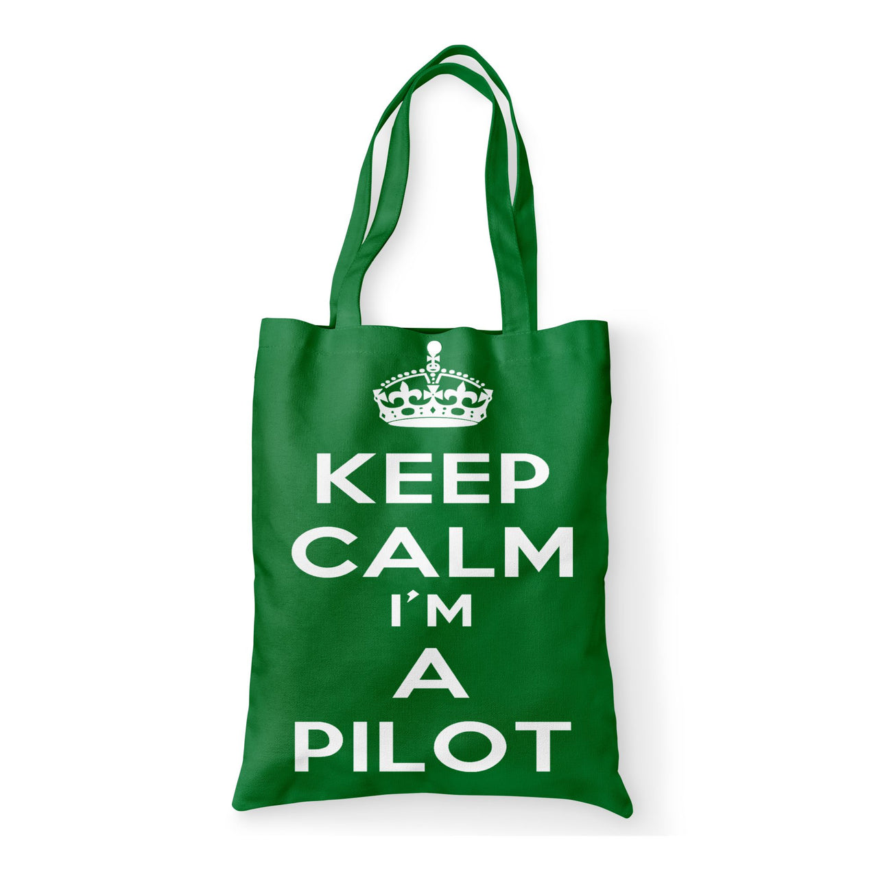 Keep Calm I'm a Pilot Designed Tote Bags