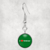 Thumbnail for I Love Embraer Designed Earrings