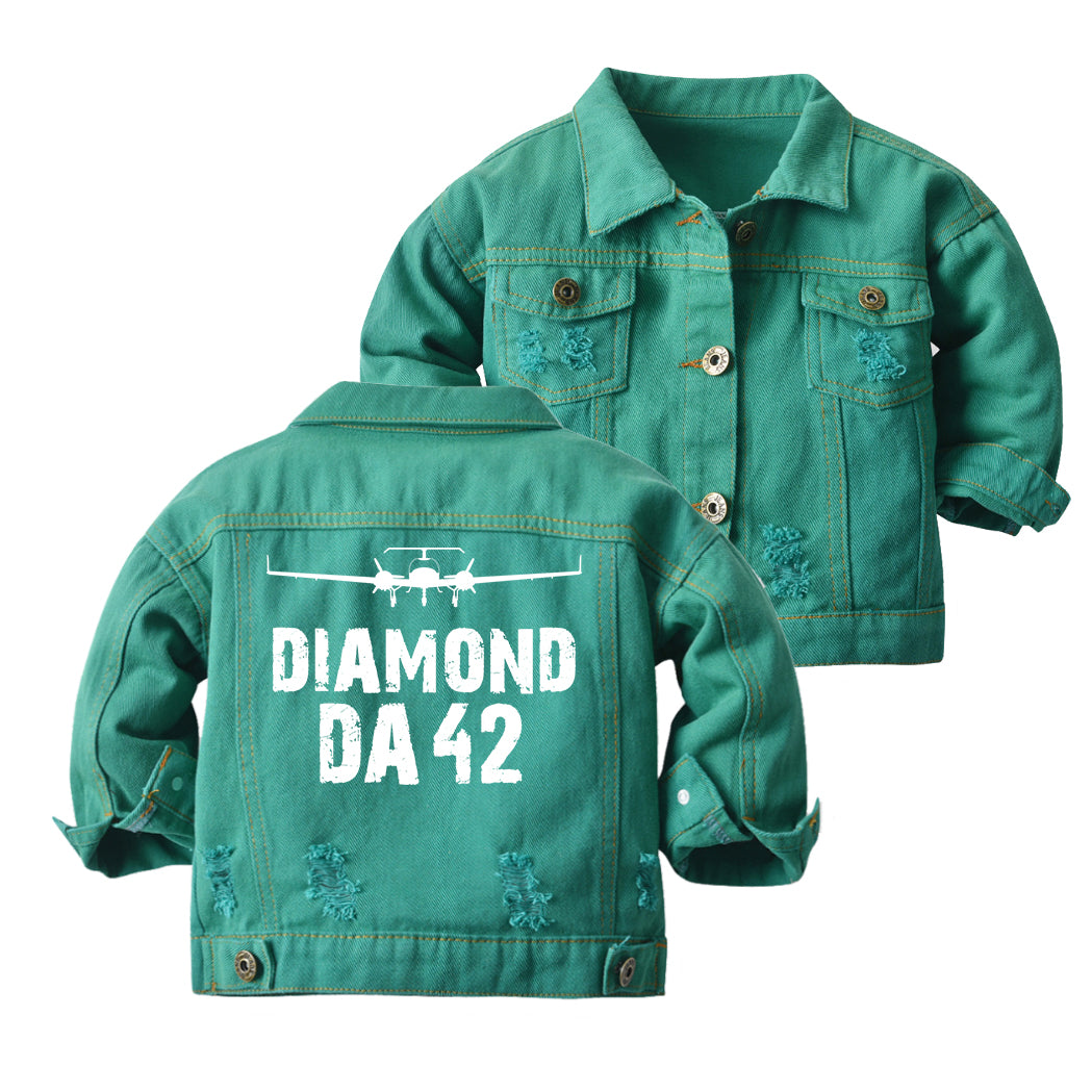 Diamond DA42 & Plane Designed Children Denim Jackets