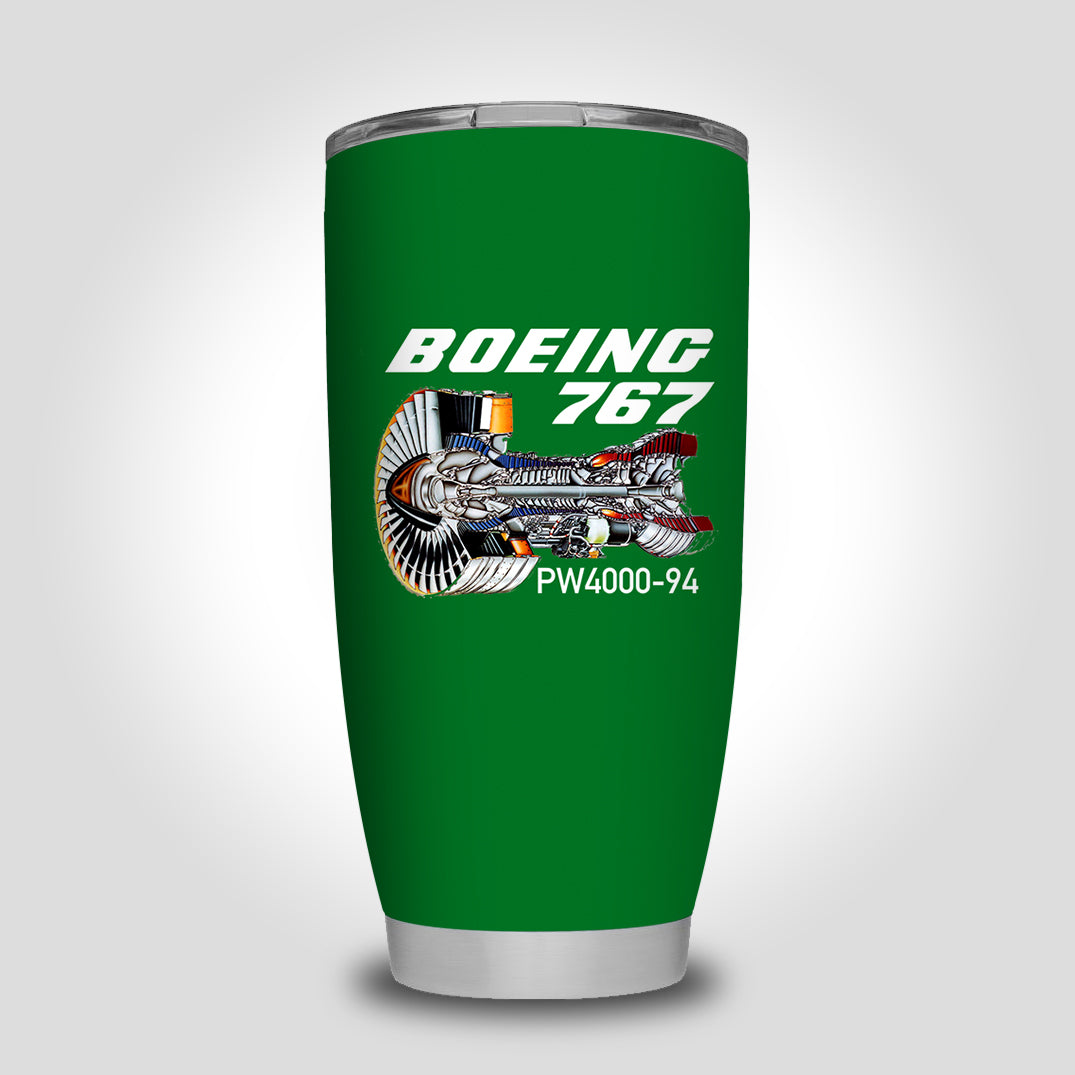 Boeing 767 Engine (PW4000-94) Designed Tumbler Travel Mugs