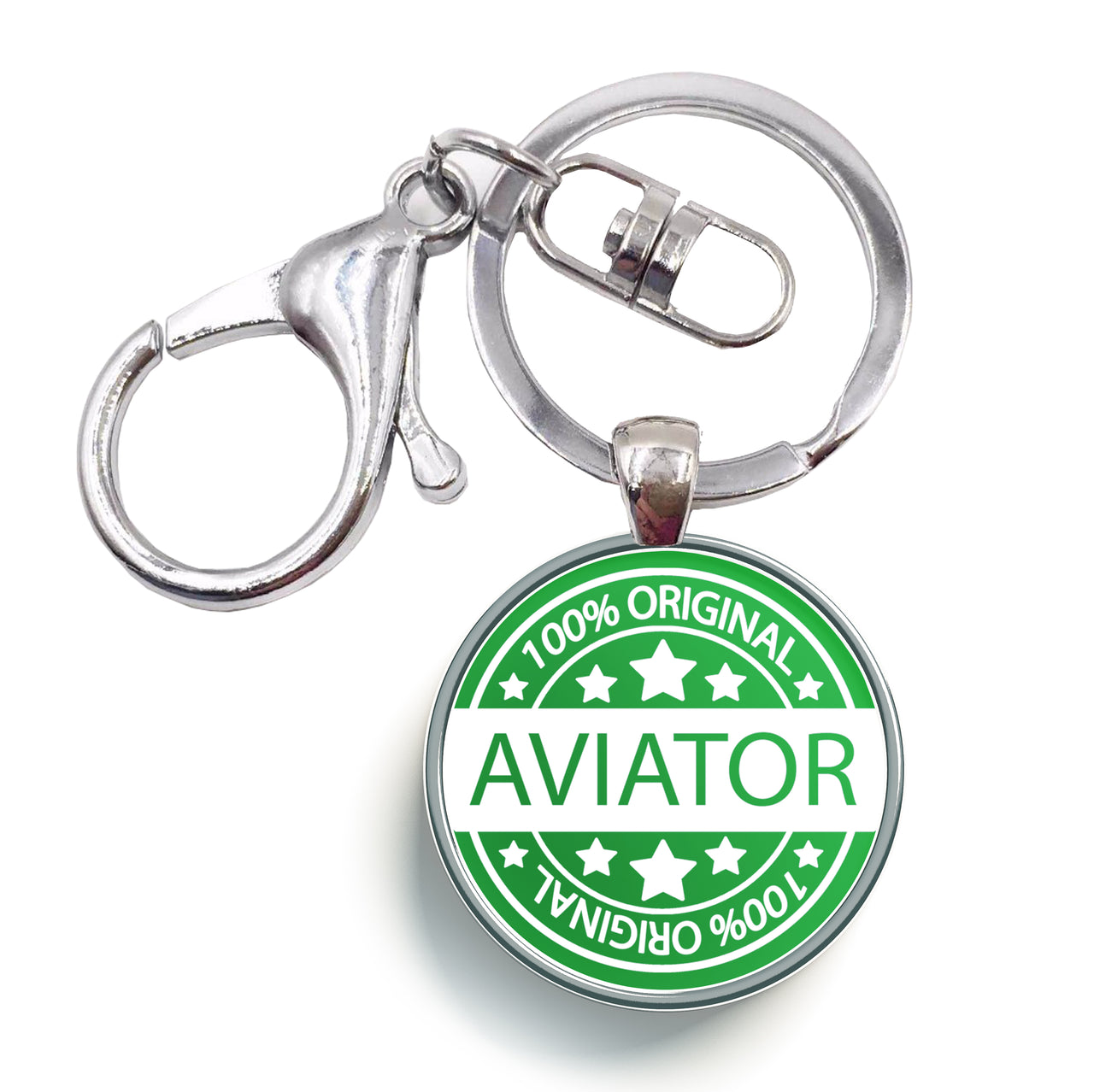 100 Original Aviator Designed Circle Key Chains