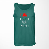 Thumbnail for Trust Me I'm a Pilot (Helicopter) Designed Tank Tops
