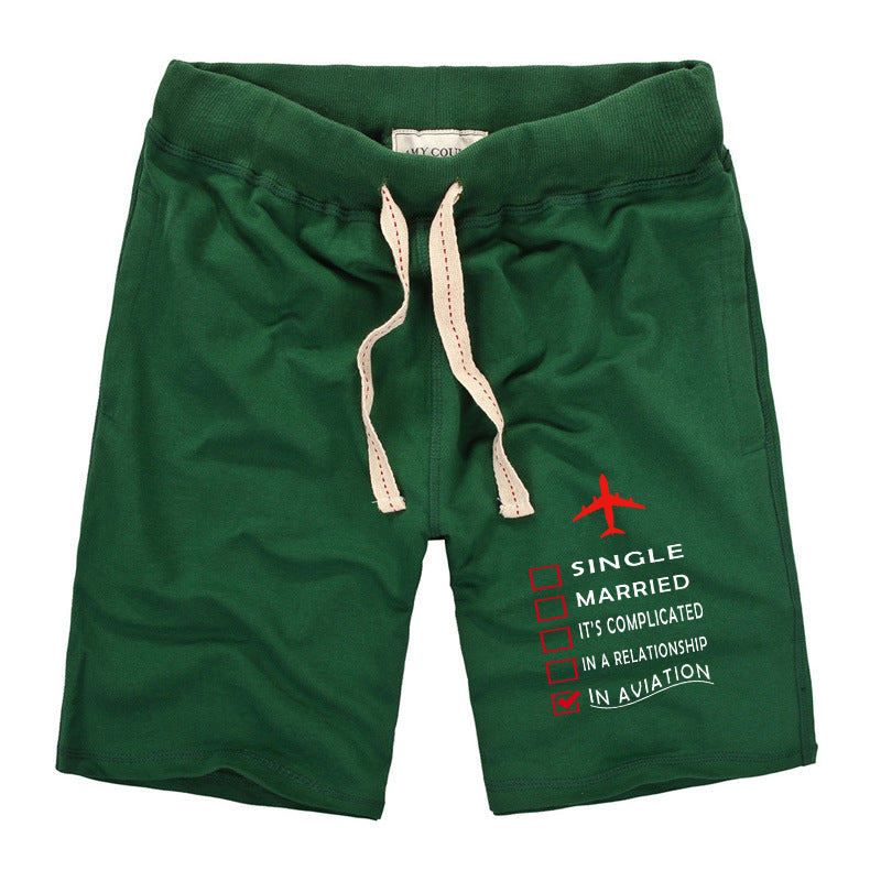 In Aviation Designed Cotton Shorts