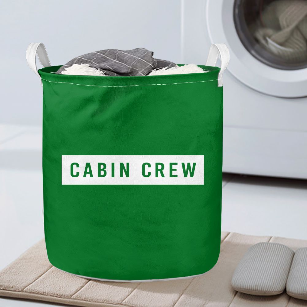 Cabin Crew Text Designed Laundry Baskets