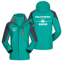 Thumbnail for Gulfstream G650 & Plane Designed Thick Skiing Jackets