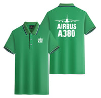 Thumbnail for Airbus A380 & Plane Designed Stylish Polo T-Shirts (Double-Side)