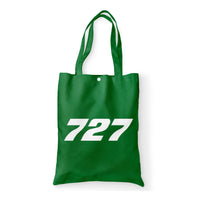 Thumbnail for 727 Flat Text Designed Tote Bags