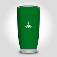 Thumbnail for McDonnell Douglas MD-11 Silhouette Plane Designed Tumbler Travel Mugs