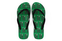 Thumbnail for Pilot's 6 Pack Designed Slippers (Flip Flops)