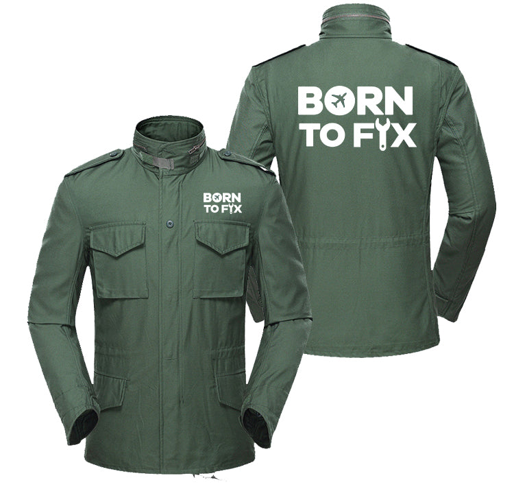 Born To Fix Airplanes Designed Military Coats