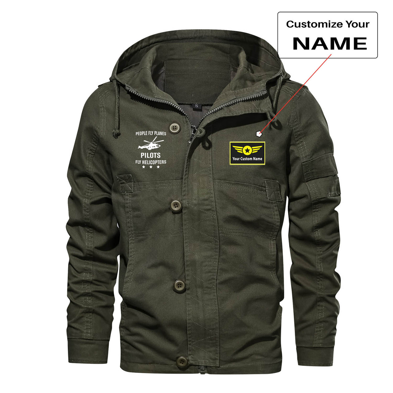People Fly Planes Pilots Fly Helicopters Designed Cotton Jackets