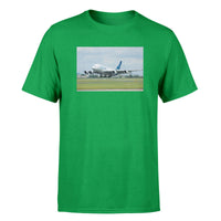 Thumbnail for Departing Airbus A380 with Original Livery Designed T-Shirts