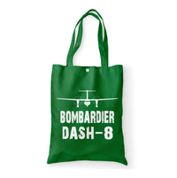 Thumbnail for Bombardier Dash-8 & Plane Designed Tote Bags