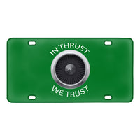 Thumbnail for In Thrust We Trust Designed Metal (License) Plates