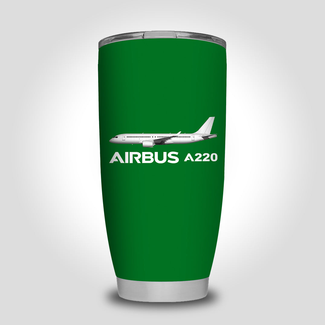 The Airbus A220 Designed Tumbler Travel Mugs
